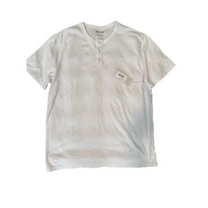 $68 BIG STAR Men's Pima Cotton T-shirt Wrinkle Free White Size M